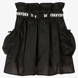 DKNY-Girls Black Logo Skirt | Childrensalon Outlet