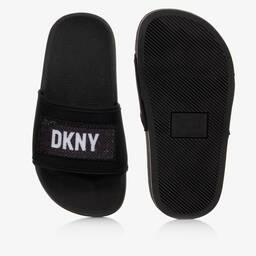 DKNY-Черные шлепанцы для девочек | Childrensalon Outlet