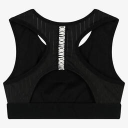 دكني-توب رياضي قصير لون أسود للبنات | Childrensalon Outlet