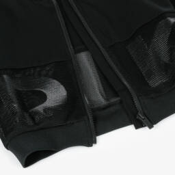 DKNY-Girls Black Mesh Zip-Up Cardigan | Childrensalon Outlet