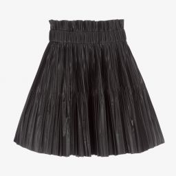 DKNY-Черная плиссированная юбка для девочек | Childrensalon Outlet