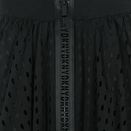 DKNY-Girls Black Tape Midi Skirt | Childrensalon Outlet