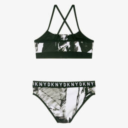 DKNY-Girls Black & White Bikini | Childrensalon Outlet