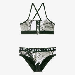 DKNY-Girls Black & White Bikini | Childrensalon Outlet