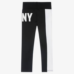 DKNY-Черно-белые легинсы для девочек | Childrensalon Outlet