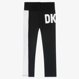 DKNY-Черно-белые легинсы для девочек | Childrensalon Outlet