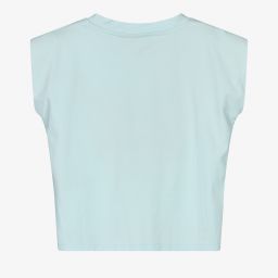 DKNY-Girls Blue Cotton T-Shirt | Childrensalon Outlet