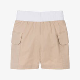 DKNY-Girls Classic Beige Summer Shorts | Childrensalon Outlet