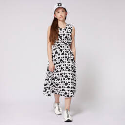 DKNY-Girls Cotton Dress with Heart Motif | Childrensalon Outlet