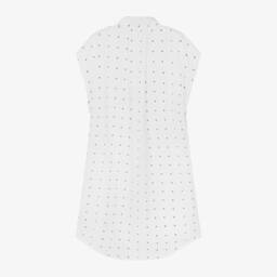 DKNY-Girls Cotton Shirt Dress in White | Childrensalon Outlet