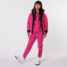 DKNY-Girls Ebony & Fuchsia Dual-Sided Jacket | Childrensalon Outlet
