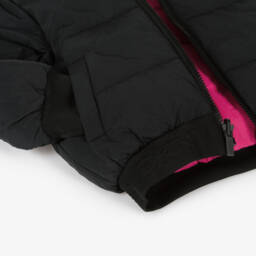DKNY-Girls Ebony & Fuchsia Dual-Sided Jacket | Childrensalon Outlet