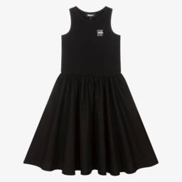 DKNY-Girls Elegant Black Midi Dress | Childrensalon Outlet