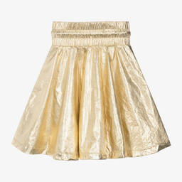 DKNY-Girls Gold Metallic Skirt | Childrensalon Outlet