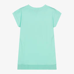 DKNY-فستان قطن جيرسي لون أخضر فاتح | Childrensalon Outlet