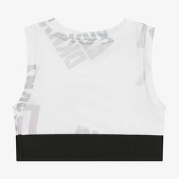 DKNY-Girls Iridescent Logo Sports Top | Childrensalon Outlet