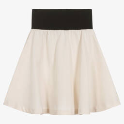 DKNY-Кремовая юбка из хлопкового твила | Childrensalon Outlet
