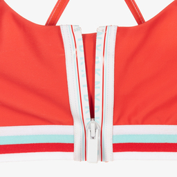 DKNY-Girls Orange Zip Front Bikini | Childrensalon Outlet