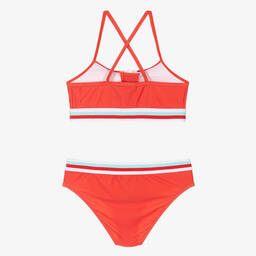 DKNY-Girls Orange Zip Front Bikini | Childrensalon Outlet