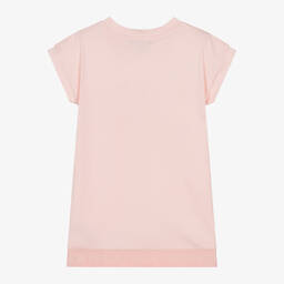 DKNY-فستان قطن جيرسي لون زهري فاتح | Childrensalon Outlet