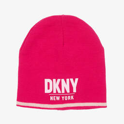 DKNY-Розовая вязаная шапка для девочек | Childrensalon Outlet