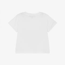DKNY-Girls Pink & White Logo Tee | Childrensalon Outlet