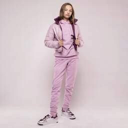 DKNY-Girls Purple Reversible Puffer Jacket | Childrensalon Outlet