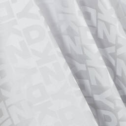 DKNY-Girls Satin Silver Jacquard Skirt | Childrensalon Outlet