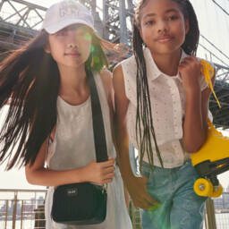 DKNY-Платье без рукавов из блестящего крепа для девочек | Childrensalon Outlet