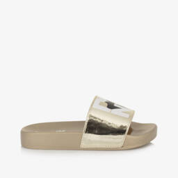 DKNY-Girls Shimmering Emblem Sandals | Childrensalon Outlet