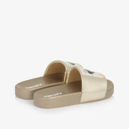 DKNY-Girls Shimmering Emblem Sandals | Childrensalon Outlet