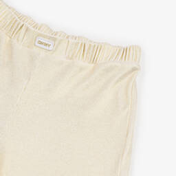 DKNY-Girls Shimmering Gold Knit Pants | Childrensalon Outlet