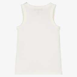 DKNY-Кремовая блестящая ребристая майка для девочек | Childrensalon Outlet