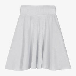 DKNY-Girls Silver Plissé Skirt | Childrensalon Outlet