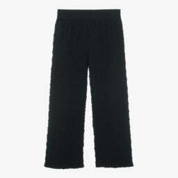 DKNY-Girls Sleek Textured Knit Trousers | Childrensalon Outlet
