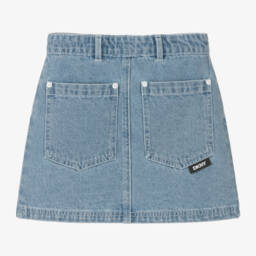 DKNY-Блестящая синяя джинсовая юбка для девочек | Childrensalon Outlet