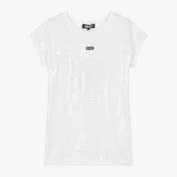 DKNY-Girls Sparkling Cotton Tee Dress | Childrensalon Outlet