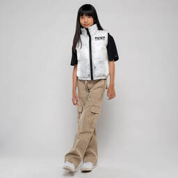 DKNY-Черно-белый двусторонний жилет | Childrensalon Outlet