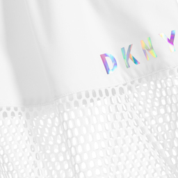 DKNY-Girls White Mesh Skirt | Childrensalon Outlet