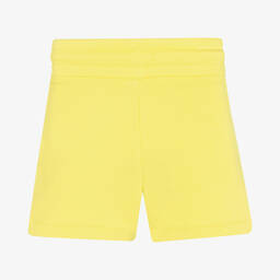 DKNY-Girls Yellow Cotton Logo Shorts | Childrensalon Outlet