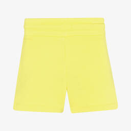 DKNY-Girls Yellow Cotton Logo Shorts | Childrensalon Outlet