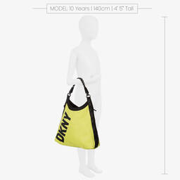 DKNY-Girls Yellow Reversible Tote Bag (40cm) | Childrensalon Outlet