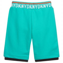DKNY-Зеленые шорты из хлопкового джерси | Childrensalon Outlet