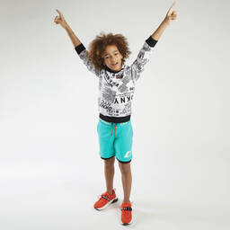 DKNY-Зеленые шорты из хлопкового джерси | Childrensalon Outlet