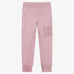 DKNY-Розовые джоггеры из хлопкового джерси | Childrensalon Outlet