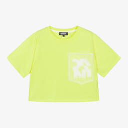 DKNY-Neon Yellow Girls Cotton Tee | Childrensalon Outlet