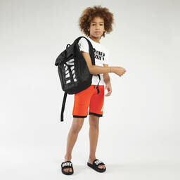 DKNY-Оранжевые шорты из хлопкового джерси | Childrensalon Outlet