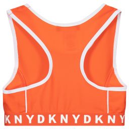 DKNY-Orange Logo Sports Top | Childrensalon Outlet