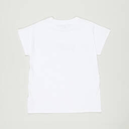DKNY-Preloved Girls White Organic Cotton T-Shirt (14 years) | Childrensalon Outlet