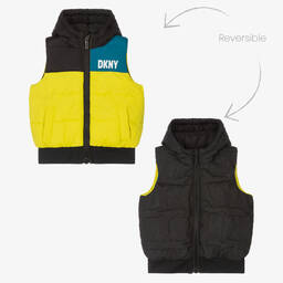 DKNY-Reversible Colourblock Gilet | Childrensalon Outlet